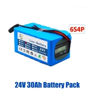 New brand High power battery 24v 6s4p 30ah high power battery 500W BMS 25.2V 30000mAh power battery 