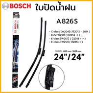 Wiper Blades BOSCH 24/24 19mm BENZ C-Class (W204) E-Class (W212 W207) CLS (218) Size 24+24 Inches | 