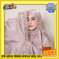 PUTIH Telekung Traveling Mini Motif Of The Latest Twasa Overalls, White Color, Adult Robes, Cool Material, Luxury Invitations, Rayon, Mukrna Travel, Eid Invitations, 2024, Premium Jumbo Adult Robes, Al Baniah Nadia, Traveling