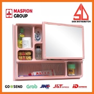 Maspion Wall Cabinet MC-1 | Mc1 Bathroom Wall Glass And Mirror Shelf