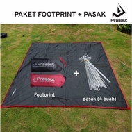 TENDA FOOTPRINT PACKAGE + GALVANIZED TENT PASAK Khemah Camping Tent Camping Khemah Camping Waterproo