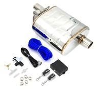 2"/2.5"/3'' Inch Slant Outlet Tip Inlet Weld On Single Exhaust Muffler With Remote Controller Switch