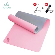 FUYOGI Yoga Mat Anti Slip for Workout Tpe Exercise Mat Yoga Matt 6MM