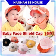 Detachable Baby Cap Face Shield For Baby Kids Face Shield Sun Hat Topi Budak Protective Cap Kids Breathable