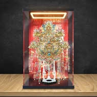 Dustproof Display Box With LED Light For Phoenix Crown Silver/Gold Piececool Metal Use To Store And 