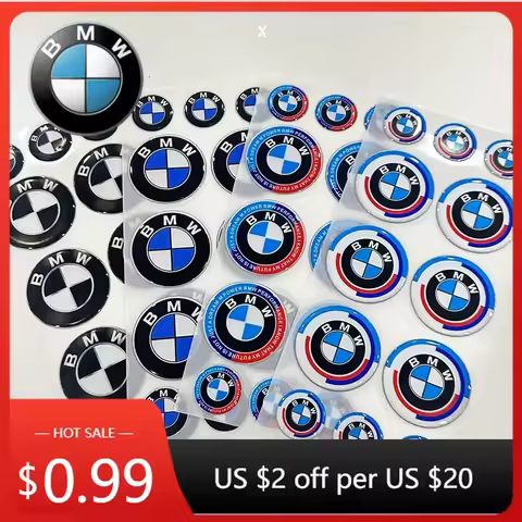 Interior Mouldings Hot 2025 BMW Round 3D Car Logo Reflective Waterproof Sticker for S1000 RR R1250 G