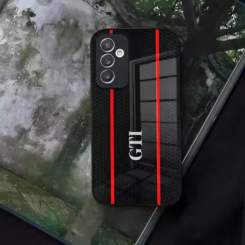 Golf MK1 G-GTI Car Phone Case Glass For Samsung Galaxy S24 S26 S25 S22 S20 S23 S21 Ultra Fe Plus A16
