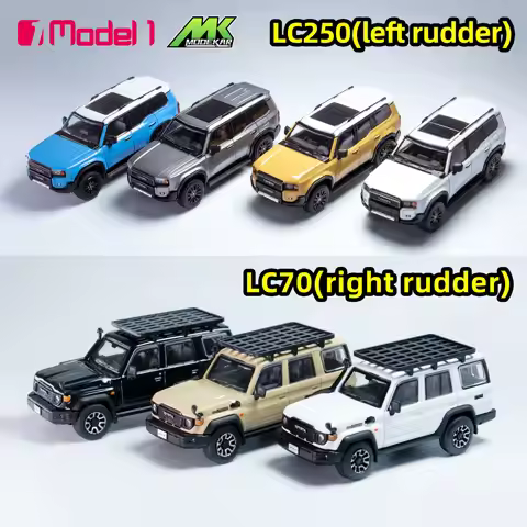 Model 1 1:64 Land Cruiser LC250 LC70 Prado Batou Off-road Alloy Car Model