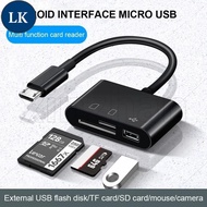 LK Three-in-one Multi-function OTG Type-C Transfer Card Reader / Type-C Phone Card Reader TF Card SD