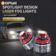 【1 Pair】Super Bright Car LED Fog Light Bulb H7 H8 H11 HB3 9005 HB4 9006 Laser Daytime Running Fog Lamp Projector