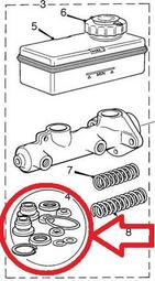 Austin Mini 老咪 煞車總泵修理包(1989-1995)英國進口