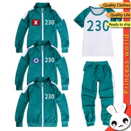 Squid Game Costume for Boys and Girls Outfit Pants For Kids Tshirts Pants Number 230 456 001