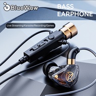 BlueWow KT-02 3.5MM Jack Wired Headphones In-Ear Earphone Sport Earbud with Noise-cancelling Dynamic