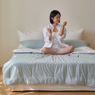 【maatila】韓製涼感抗菌舒緩雙面材質夏被(單人薄款/水洗被/韓國棉被) 加贈洗被袋