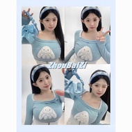 Sisjuly YK2 Women's Tops New Women's Long Sleeve T-Shirt/