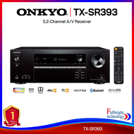 Onkyo TX-SR393 5.2-Channel A/V Receiver 5.2 ชาแนล 155 วัตต์ รองรับ 4K / 60P และ HDR Vedio Passthrough รับประกันศูนย์ไทย 1 ปี