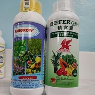 Set Baja Subur Durian Zeefer Green NPK 11-8-6+TE 1L &amp; Amigrow Acid Organic 1L