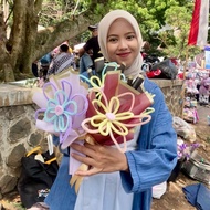 Mini Bouquet of Wire Feathers | Pipe Cleaner Bouquet | Single BOUQUET | Bandung Bouquet