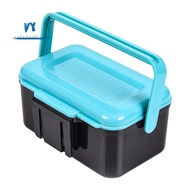 Fishing Live Bait Box Fishing Plastic Bait Box Bait Storage Box Worm Bait Holder Portable Fishing Li