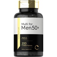 Carlyle Multivitamin for Men 50 Plus | 200 Count | with B Vitamins, Vitamin D, Magnesium & Zinc | Gl