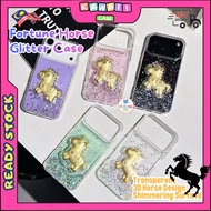 SAMSUNG A02S A03 A04S A13 5G A32 A33 5G A52 A52S J2 GRAND PRIME fon sarung lucky gold horse cny glit