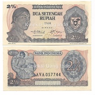 rb7 Uang Kuno 2 1/2 Rupiah Soedirman 1968 #