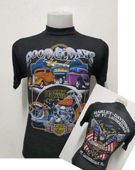 เสื้อยืดฮาเลย์ Harley-Davidson ผ้าบาง ผ้ามุ้ง ใส่สบาย สไตล์วินเทจ ป้ายVintage 3D EMBLEM [ S M L XL ]