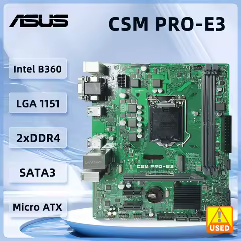 ASUS CSM PRO-E3 Motherboard LGA 1151 Intel B360 DDR4 32GB M.2 support Core i3-8300 9100F 8600 8400 9