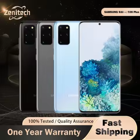 Samsung Galaxy S20+ S20 Plus 5G RAM 12GB ROM 128GB SmartPhone 6.7inch CPU Qualcomm Snapdragon 865 45
