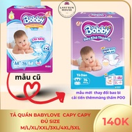 Bobby diapers size M 76 pieces, S 80 pieces - super dry, good absorbency, cotton core, pampers pants