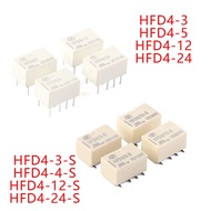 20Pcs HongFa Signal Relay HFD4/3-S HFD4/5-S HFD4/12-S HFD4/24-S 3V,5V,12V,24V 2A 8-Pin Two Group Con