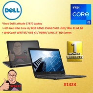 *Used / 2nd Hand / Budget Laptop Dell Latitude E7470 Intel 6th Core i5 8GB 256GB SSD Win10 14" 1.50K