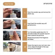 Amarome Car Freshener - White Musk 9ml - Car Perfume