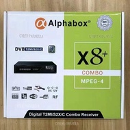 Alphabox x8 Combo HD DVB T2MI S2X Receiver MULTISTREAM Set Top Box