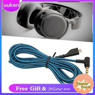 Uukendh Headphone Accessories Wire Core Headset Sound Cable For Arctis 3 5 7 Pro 6.6ft