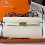 🌈Hermes🧡Kelly to go🧡I2奶油白拼芝麻色金扣🌈全新閑置🌟Epsom皮🌟有盒🌟kellytogo🌟Kelly🌟愛馬仕🌟