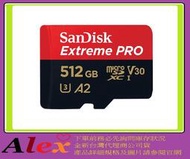 台灣 SanDisk Extreme Pro Micro SDXC 512G 記憶卡 512GB U3 MicroSD