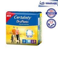 Certainty Adult Diapers Drypants Regular - L (9's)