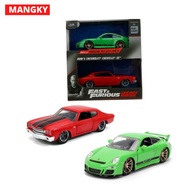 Jada Fast & Furious 1:32 Scale Die-Cast Twin Pack - Porsche 911 GT3 RS 997 & 1970 Chevy Chevelle Pla