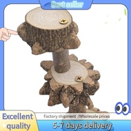 E7G-Bird Platform Perch Playground for Budgie Parakeet, Cage Natural Wood Play Stand Parrot Flat Per