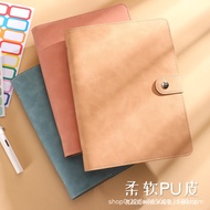 A a6 Binder Binder Cash Building Book a7 Notebook Soft Leather PU Handbook a5 Binder Shell