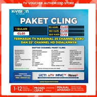 ADA STOCK !! K VISION Paket CLING 1Tahun/360 Hari MNC GROUP K-VISION CL12