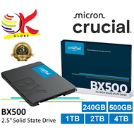 CRUCIAL BX500 7MM SSD 3D NAND SATA 2.5  6GB/S SOLID STATE DRIVE ACRONICS TRUE IMAGE - 240GB 500GB 1T