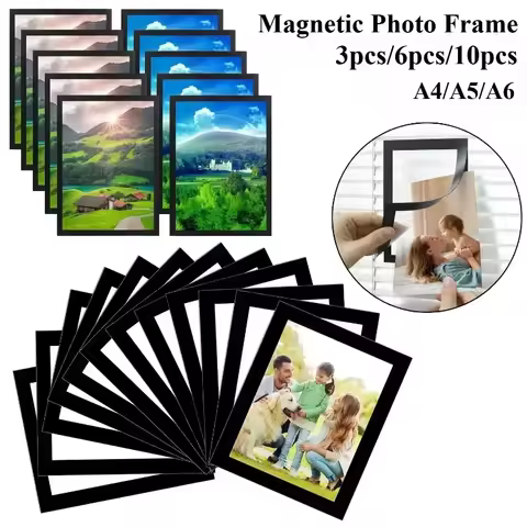 A4/A5/A6 Black Magnetic Photo Frame Publicity Column Advertising Column Self Adhesive Soft Poster Fr