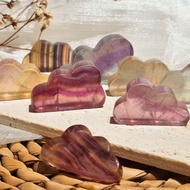 Natural Fluorite Cloud Carving 1pc