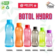 Lion Star Hydro Botol Air 400ml / 500ml / 600ml / 800ml / 1000ml / 1500ml / Botol Minum Plastik Dewa