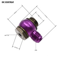 SK CUSTOM Al Alloy Banjo Adaptor Bolt Fitting Male AN10 AN8 Ball Adapter M221.5 M18 360° Rotating Sw