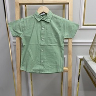 C@RTERS KEMEJA  COTTON  TAG 2Y-TAG 12Y COTTON GREEN TEA