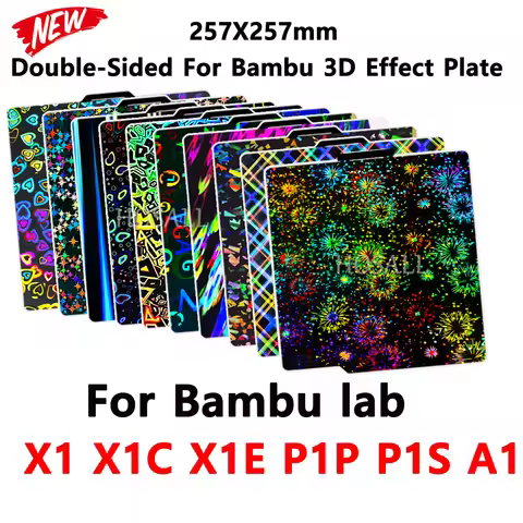 X1C P1P P1S A1 X1 Build Plate For Bambu Lab Plate Smooth PEI Sheet PEO PET for Bambulabs x1 p1p 3D P