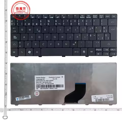 US/FR/UK/RU/BR Laptop Keyboard For acer D255 D256 D257 eMD350 D260 D270 D271 N55C ZH9 ZE6 E350 ONE 5